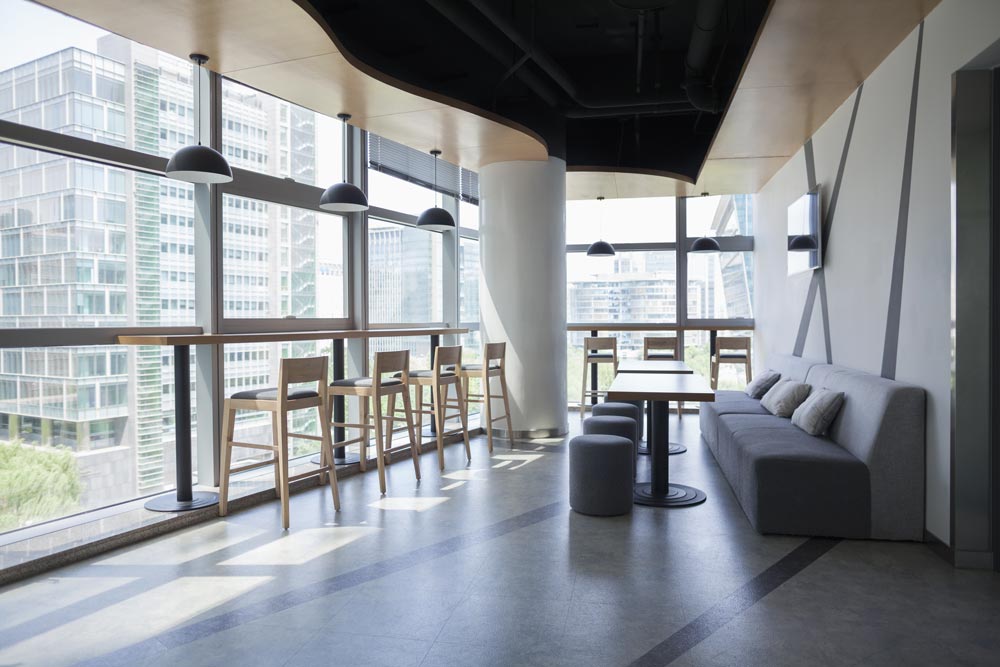 Plats för att äta lunch eller ta rast på ett kontor