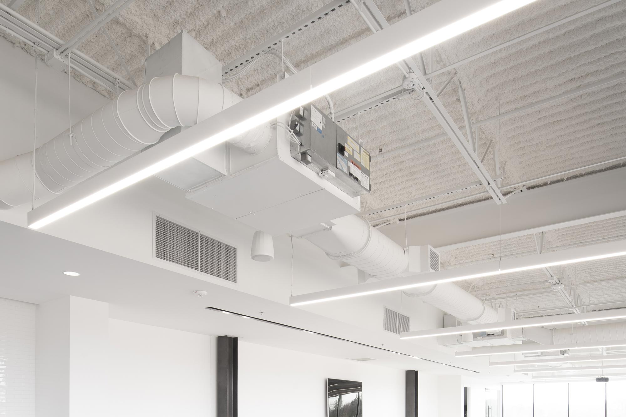 Ventilation i taket i en byggnad